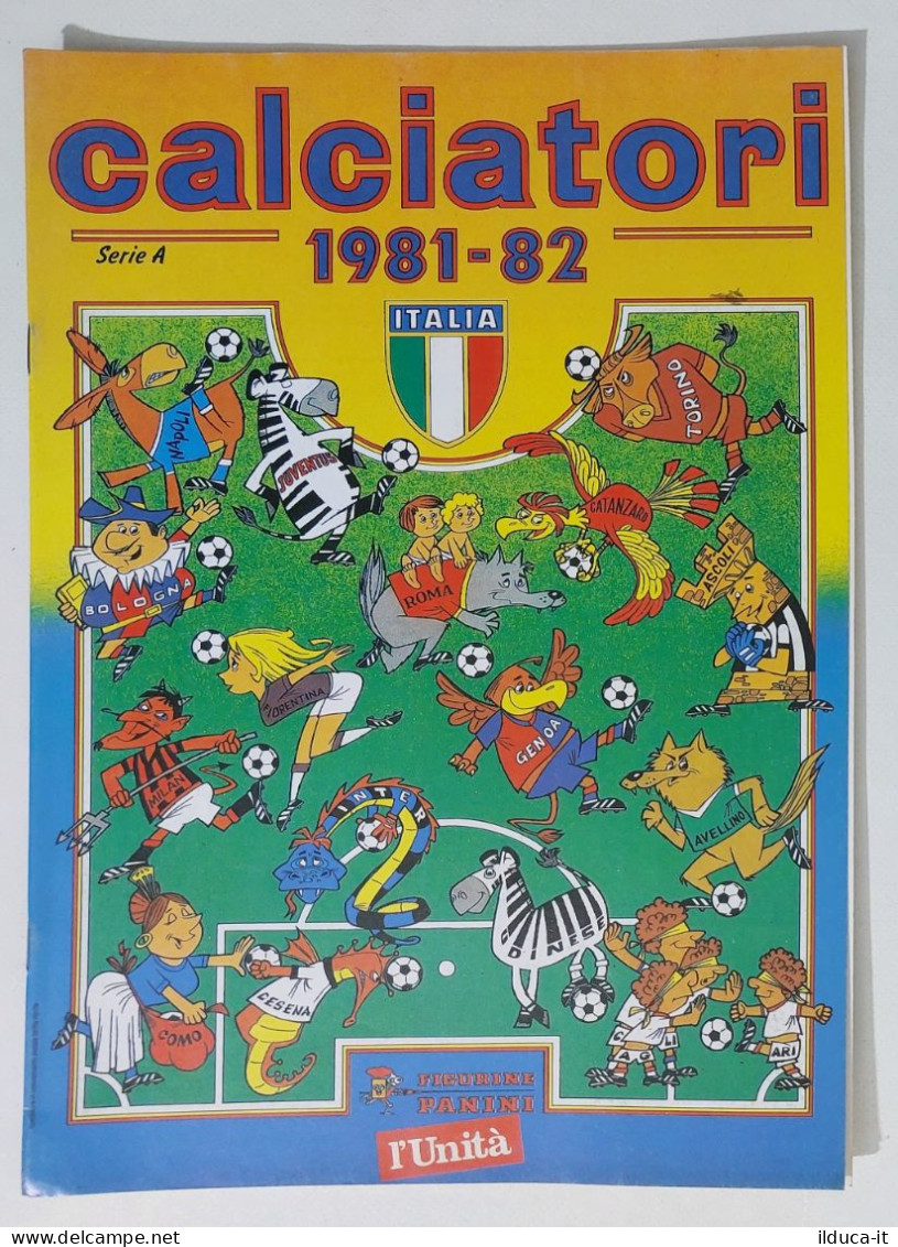 18232 Album Figurine Calciatori Panini Edizione L'Unità - Stagione 1981/82 - Italiaanse Uitgave