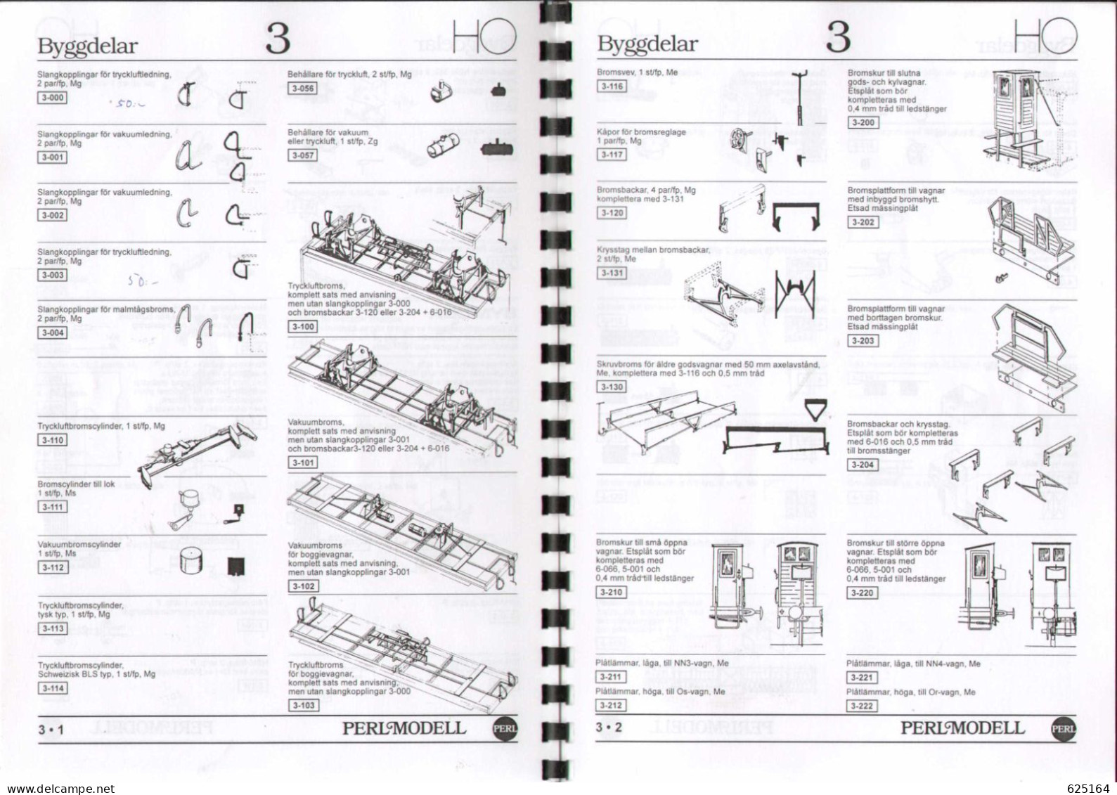 Catalogue PERL MODELL 1997/98 TILLBEHÖR - PARTS HO 1/87 White Metall  - En Suédois - Unclassified