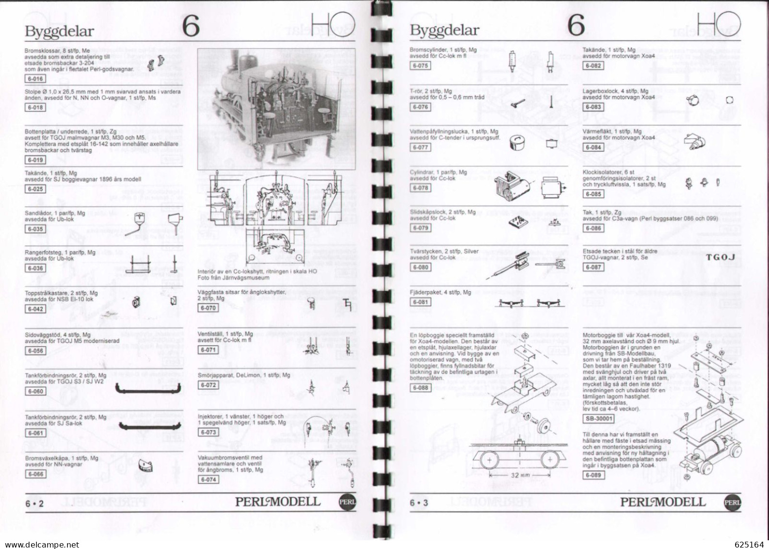 Catalogue PERL MODELL 1997/98 TILLBEHÖR - PARTS HO 1/87 White Metall  - En Suédois - Zonder Classificatie