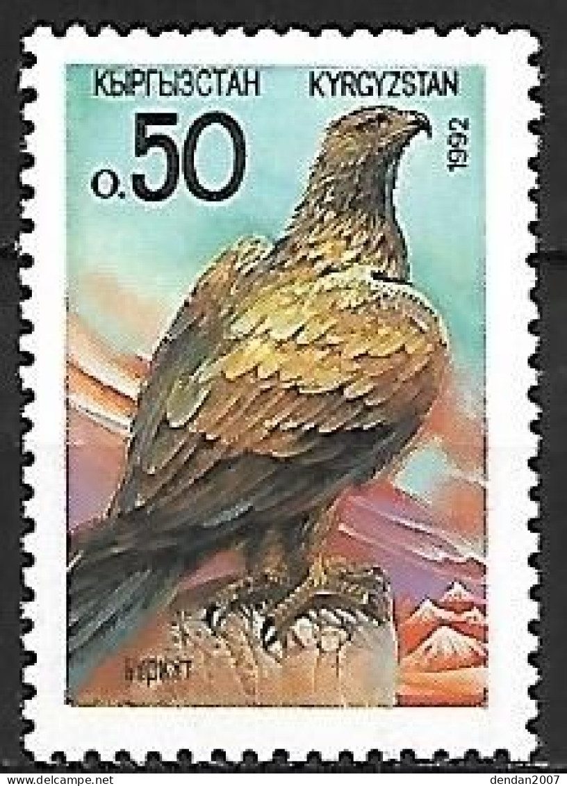 Kyrgyzstan - MNH ** 1992 : Golden Eagle  -  Aquila Chrysaetos - Arends & Roofvogels