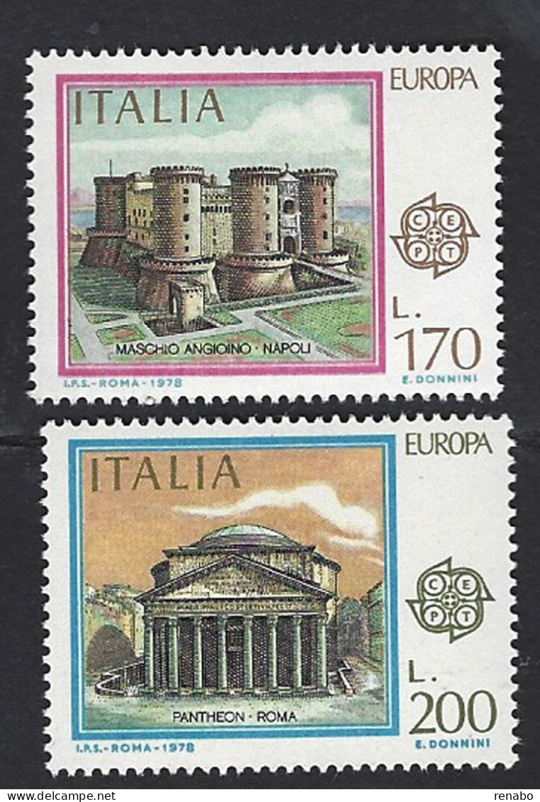 Italia 1978; EUROPA CEPT, Monumenti; Serie Completa. - 1971-80: Ungebraucht