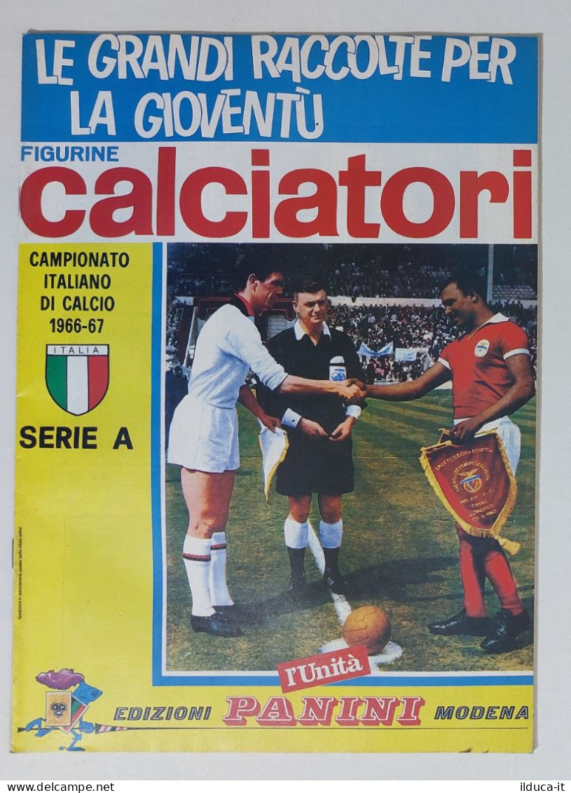 65037 Album Figurine Calciatori Panini Edizione L'Unità - Stagione 1966/67 - Italian Edition