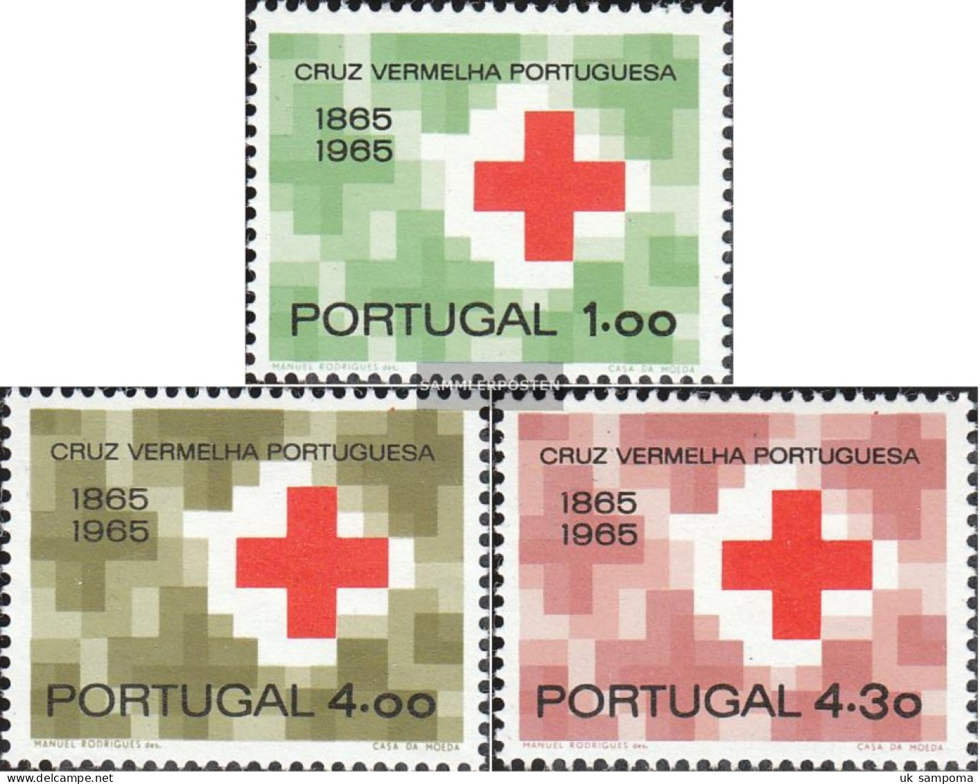 Portugal 987-989 (complete Issue) Unmounted Mint / Never Hinged 1965 Red Cross - Neufs