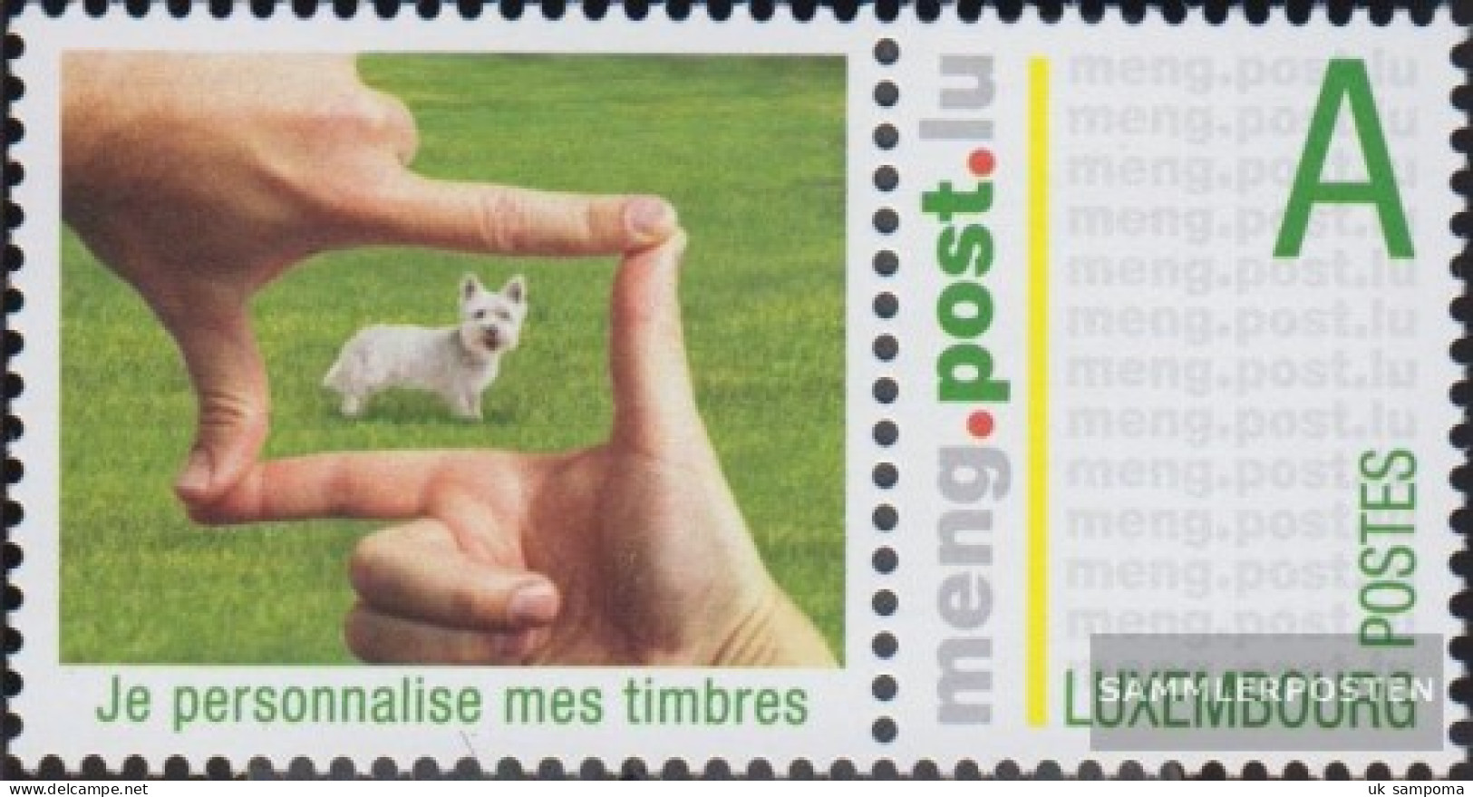 Luxembourg 1711Zf With Zierfeld (complete Issue) Unmounted Mint / Never Hinged 2006 Grußmarke - Dog - Ongebruikt