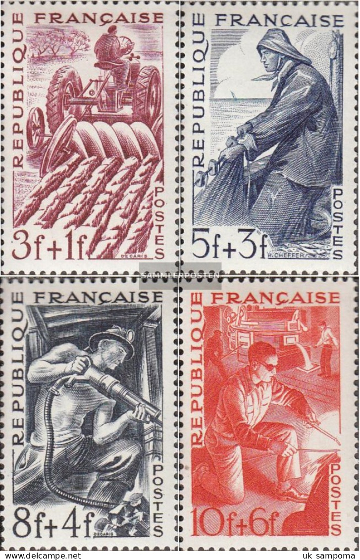 France 834-837 (complete Issue) Unmounted Mint / Never Hinged 1949 Occupations - Unused Stamps