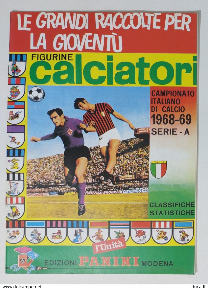 65386 Album Figurine Calciatori Panini Edizione L'Unità - Stagione 1968/69 - Italienische Ausgabe