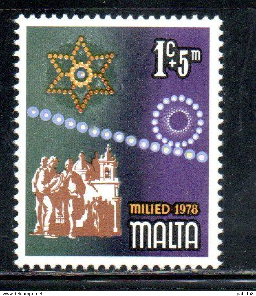 MALTA 1978 CHRISTMAS NATALE NOEL WEIHNACHTEN NAVIDAD NATAL 1c + 5m MNH - Malta