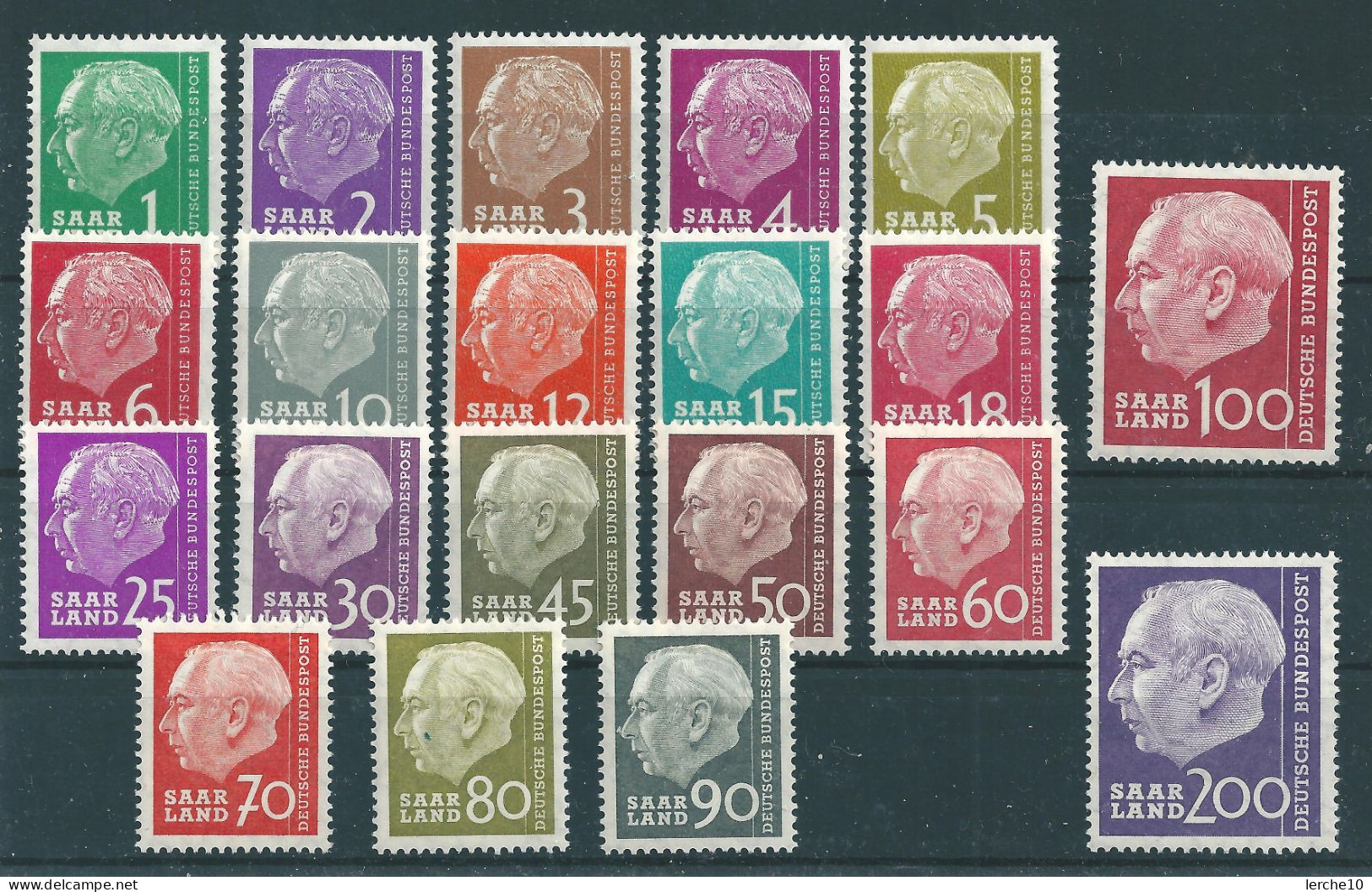 Saar MiNr. 380-399 **  (0287) - Unused Stamps