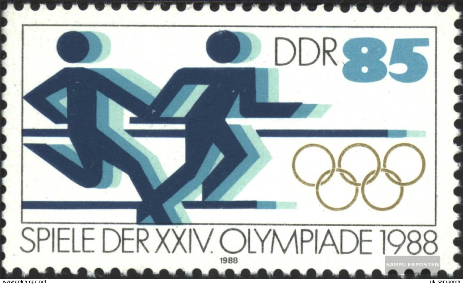 DDR 3189 (complete.issue) Unmounted Mint / Never Hinged 1988 Summer Olympics - Unused Stamps