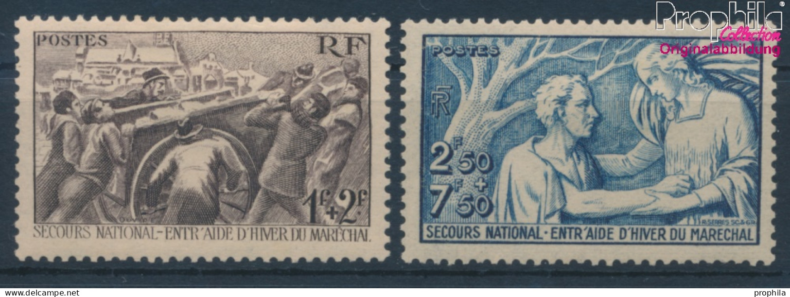 Frankreich 509-510 (kompl.Ausg.) Mit Falz 1941 Winterhilfe (10387499 - Unused Stamps