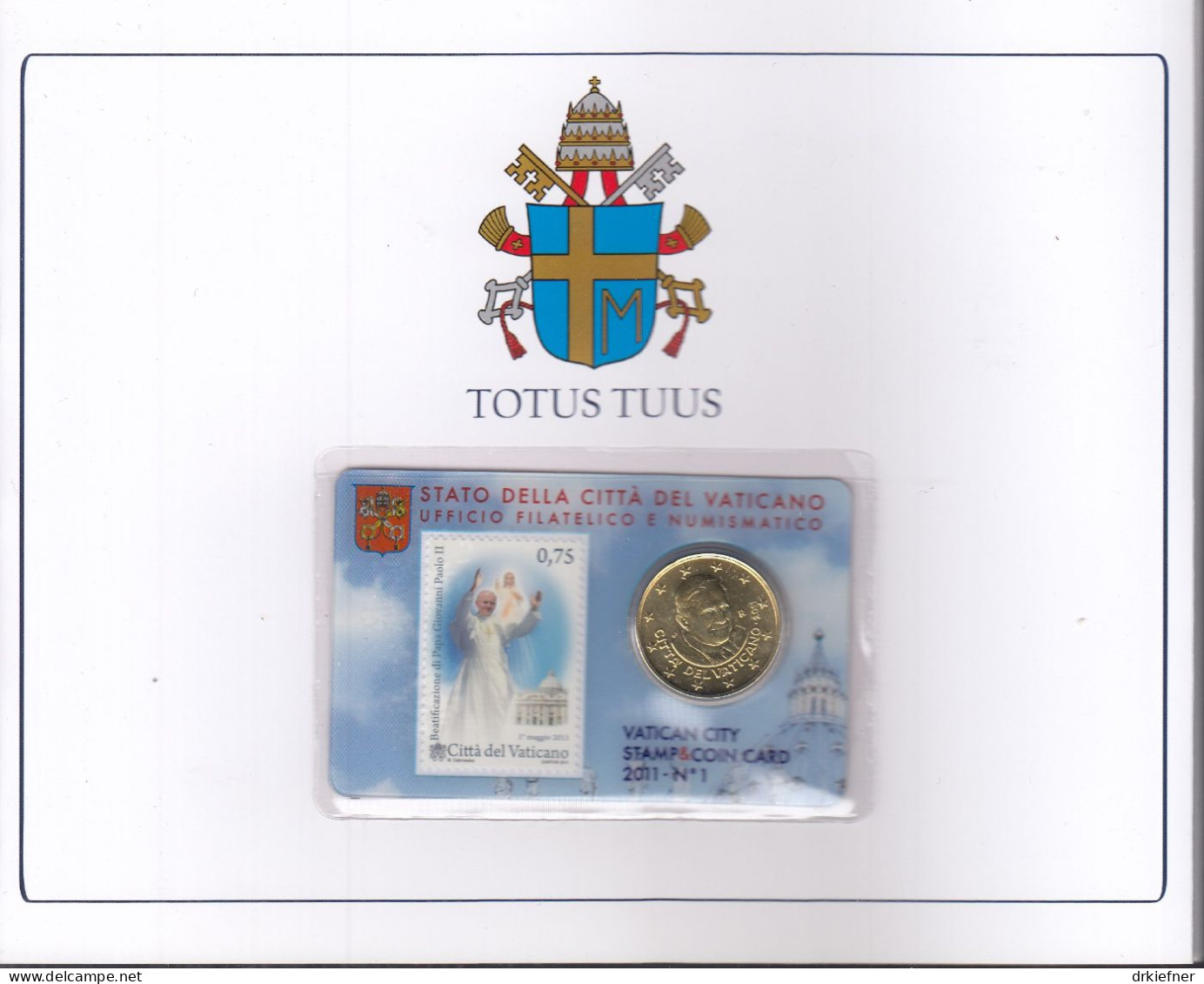 VATIKAN  1699, Postfrisch ** In Numiskarte, Kleinbogen Gestempelt, FDC, In Präsentationsmappe, Seligsprechung 2011 - Briefe U. Dokumente