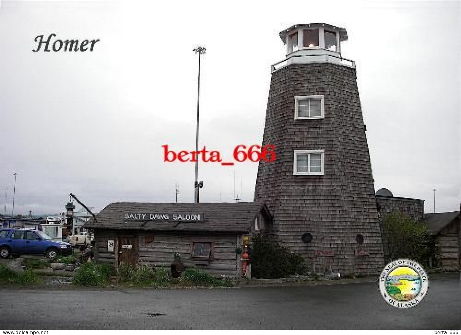 Alaska Homer Salty Dawg Saloon Lighthouse United States New Postcard - Other & Unclassified