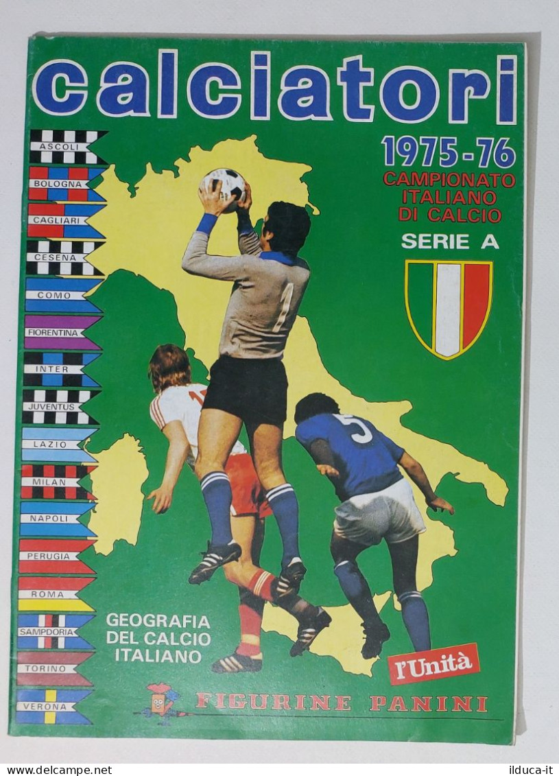 65396 Album Figurine Calciatori Panini Edizione L'Unità - Stagione 1975/76 - Italienische Ausgabe