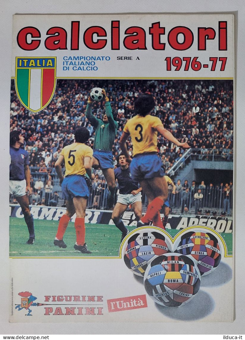 65397 Album Figurine Calciatori Panini Edizione L'Unità - Stagione 1976/77 - Edition Italienne