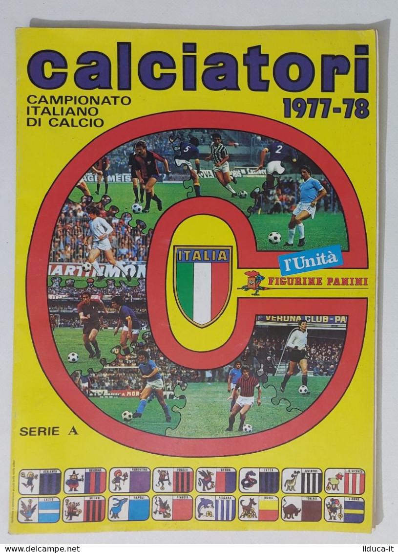 65399 Album Figurine Calciatori Panini Edizione L'Unità - Stagione 1977/78 - Italienische Ausgabe