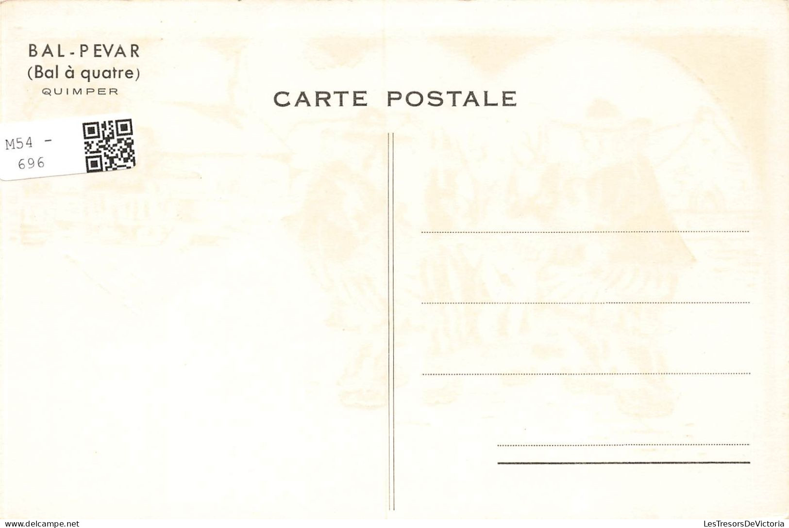 ILLUSTRATEUR - Bal Pevar - Bal à Quatre - Quimper - Carte Postale Ancienne - Other & Unclassified