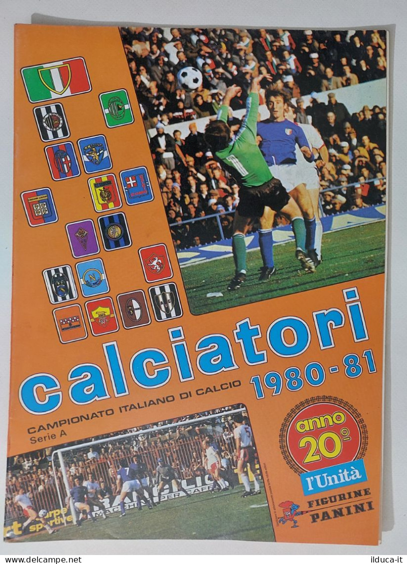 65401 Album Figurine Calciatori Panini Edizione L'Unità - Stagione 1980/81 - Italian Edition