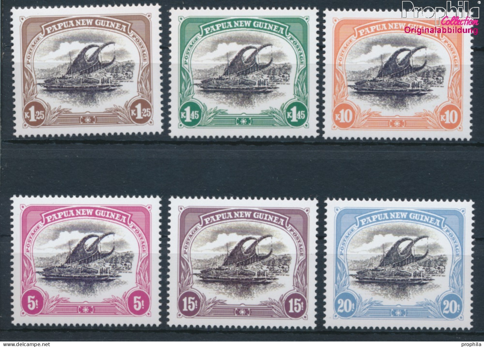 Papua-Neuguinea 925-930 (kompl.Ausg.) Postfrisch 2002 Auslegerboot (10347997 - Papua-Neuguinea