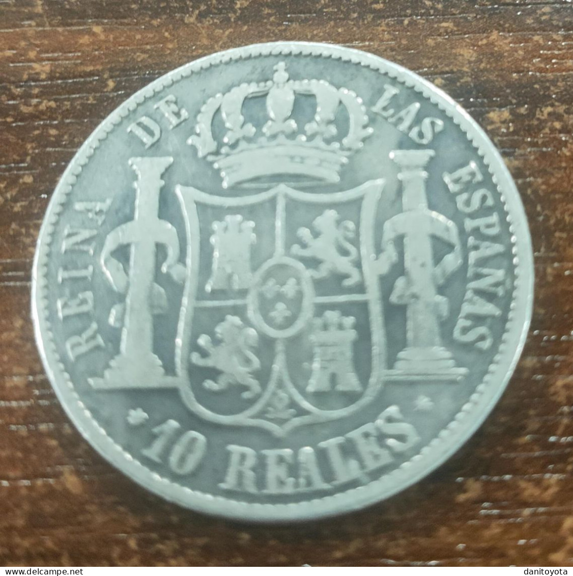 ESPAÑA. AÑO 1860. 10 REALES PLATA ISABEL II SEVILLA. PESO 12,5 GR - Provinciale Munten