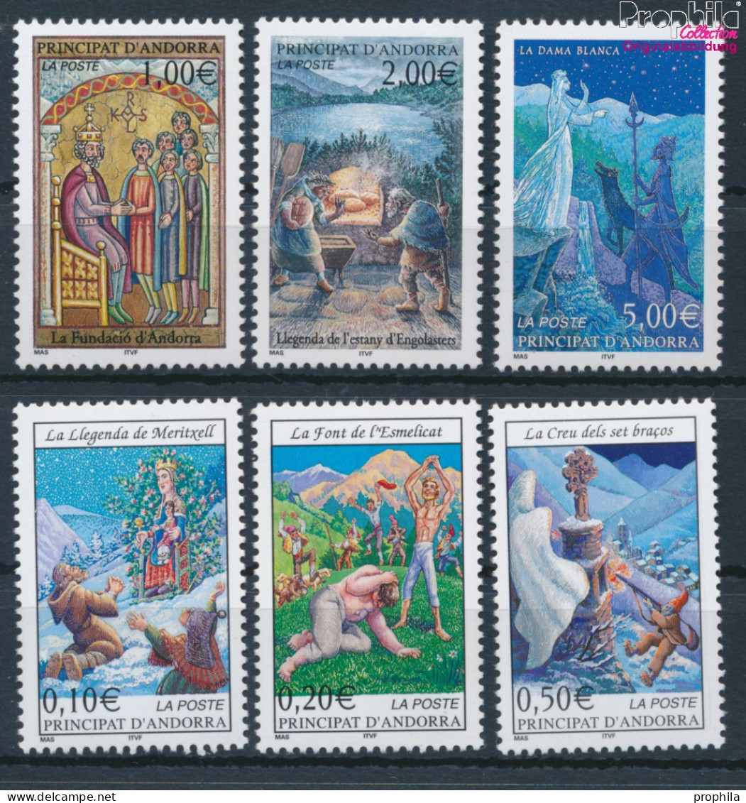 Andorra - Französische Post 580-585 (kompl.Ausg.) Postfrisch 2002 Sagen (10368385 - Unused Stamps