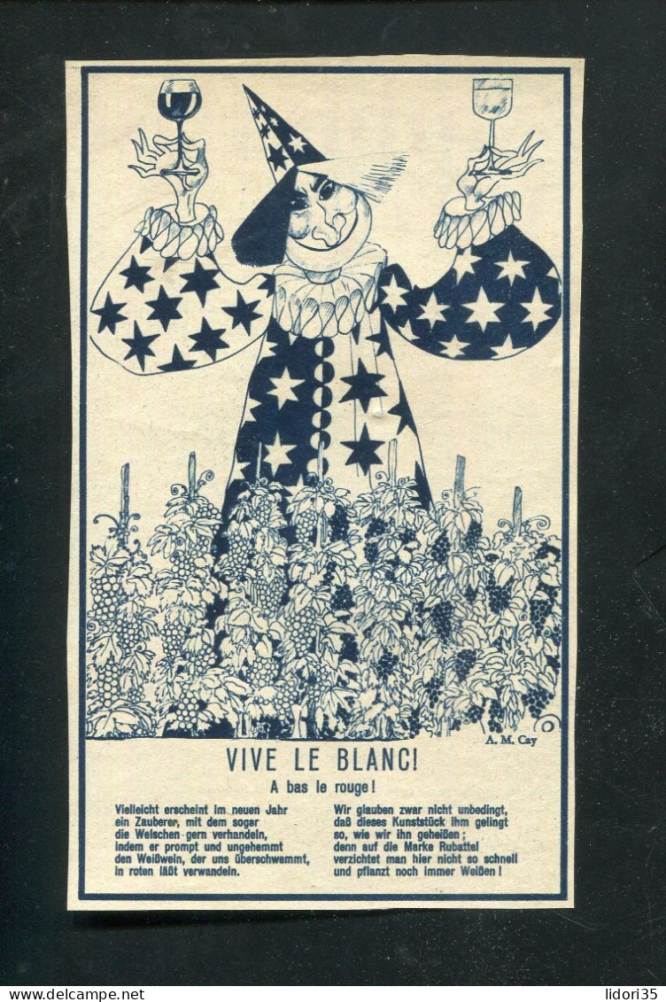 "VIVE LE BLANC !" 1952, Original-Printwerbung Ex Zeitschrift "Sie Und Er", 9x15 Cm (A1126) - Advertising