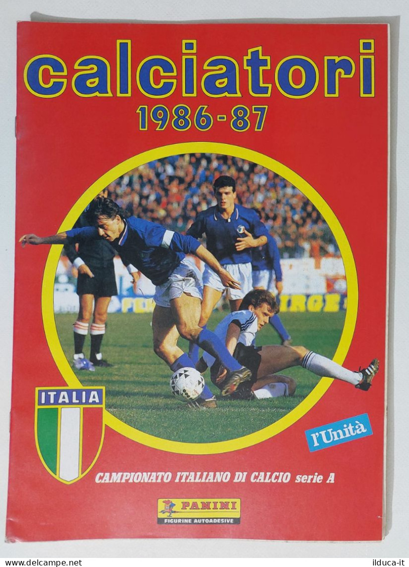 73319 Album Figurine Calciatori Panini Edizione L'Unità - Stagione 1986/87 - Italienische Ausgabe