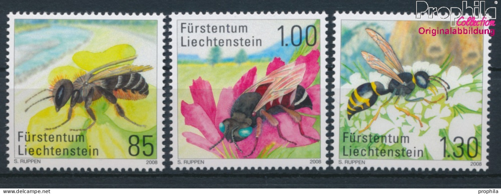 Liechtenstein 1482-1484 (kompl.Ausg.) Postfrisch 2008 Bienen (10377427 - Neufs