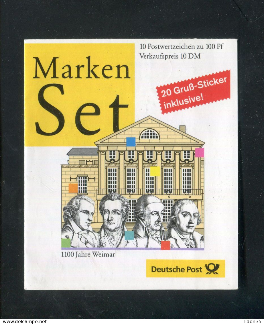 "BUNDESREPUBLIK DEUTSCHLAND" 1999, Markenheftchen Mi. 38 ** (L1127) - 1971-2000