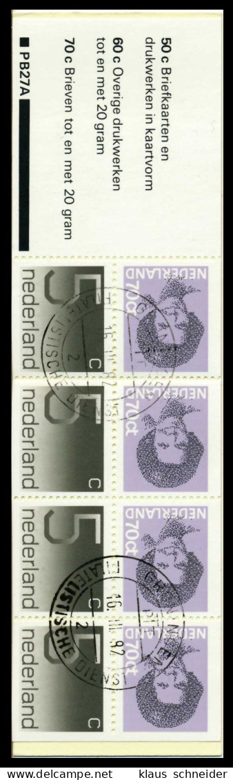 NIEDERLANDE Nr MH 28A Zentrisch Gestempelt S00865A - Postzegelboekjes En Roltandingzegels