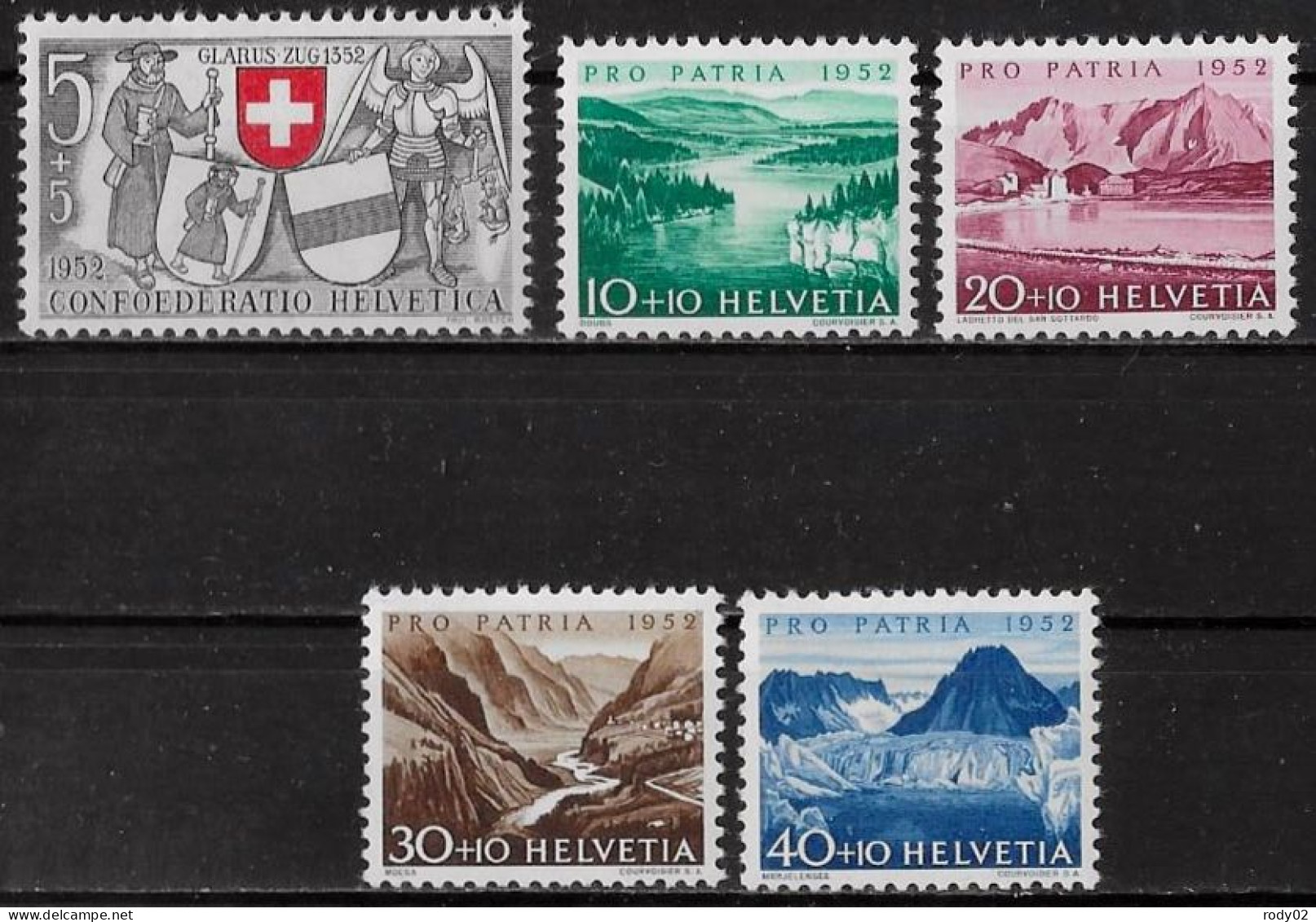 SUISSE - N° 521 A 525 - NEUF** MNH - Unused Stamps