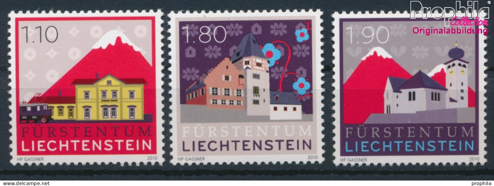 Liechtenstein 1571-1573 (kompl.Ausg.) Postfrisch 2010 Marke (10377453 - Ungebraucht