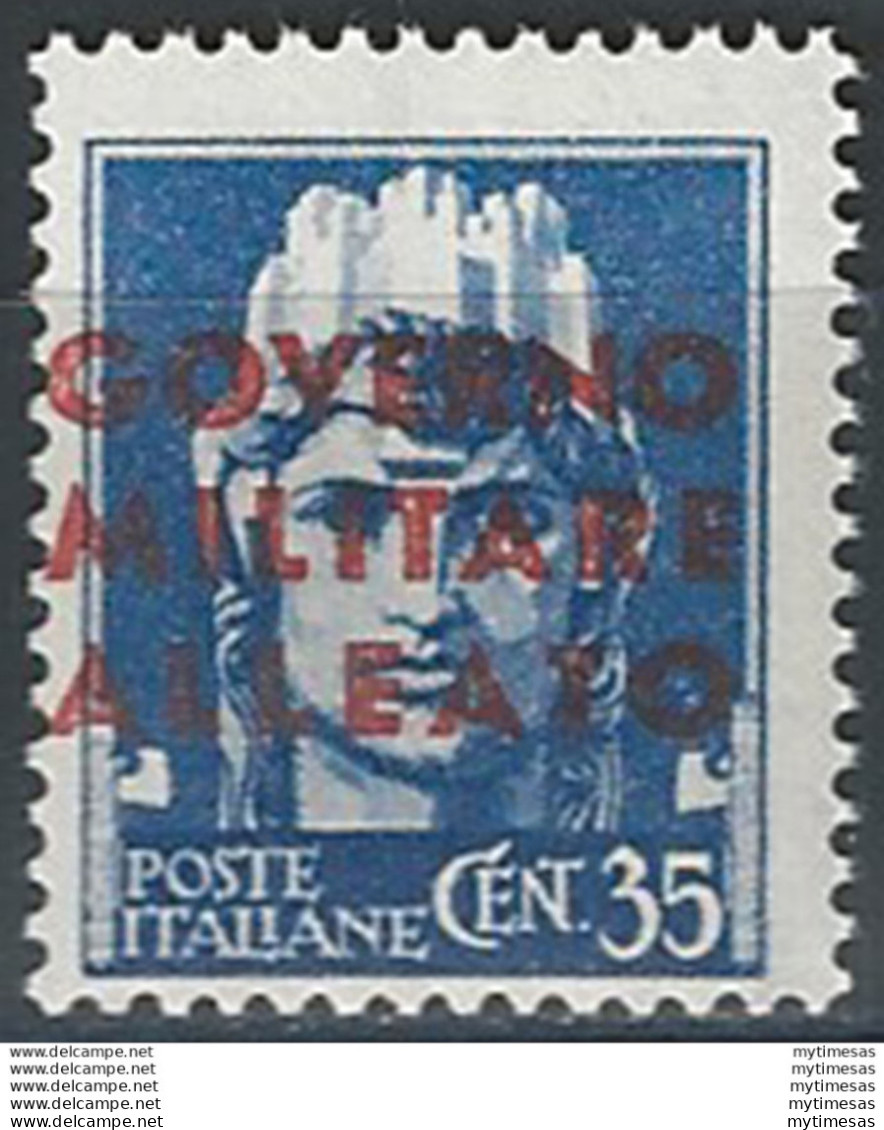 1943 Napoli Occ. Anglo-americana 35c. MNH Sass. N. 11ga - Autres & Non Classés