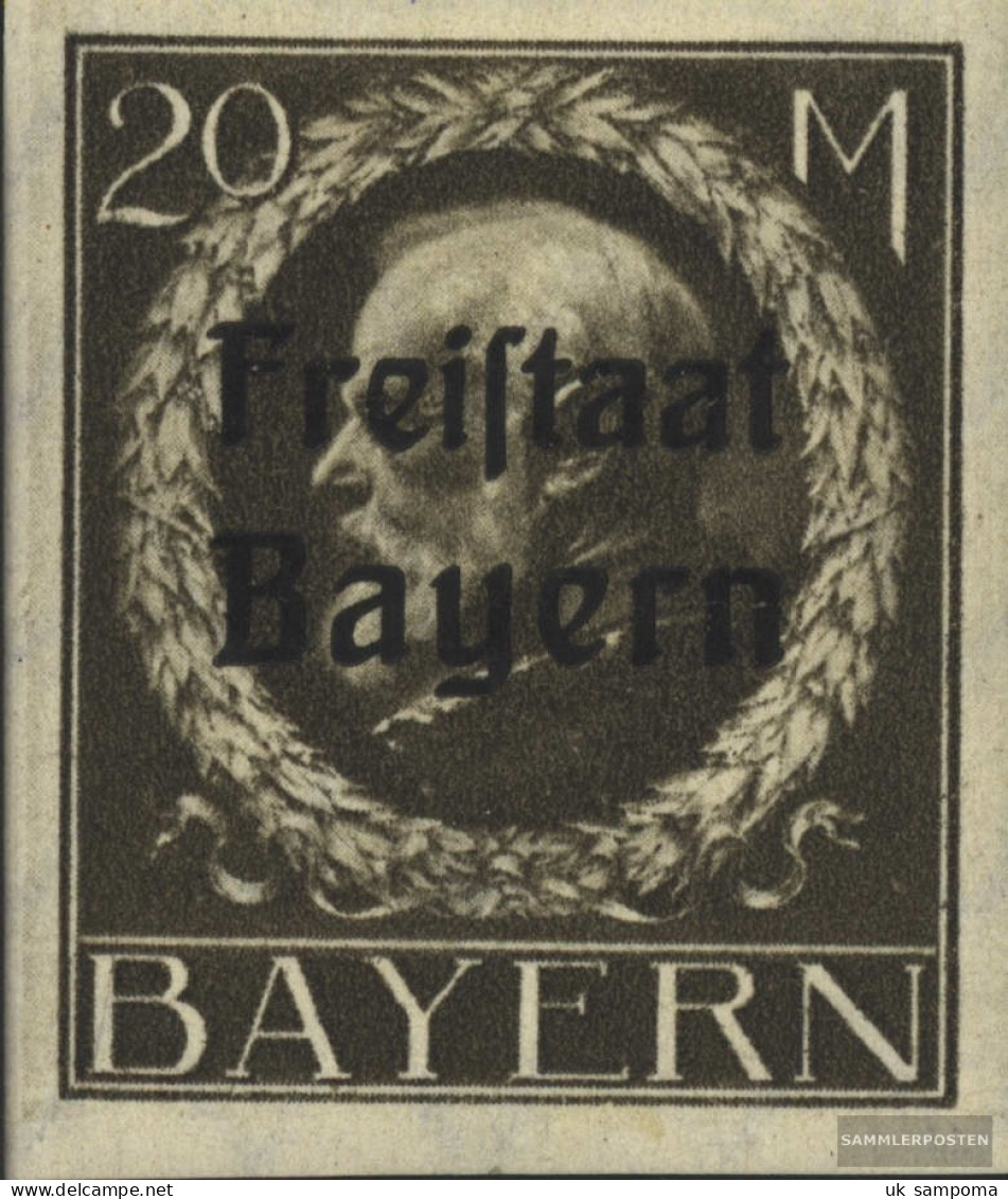 Bavaria 170B With Hinge 1920 King Ludwig With Print - Altri & Non Classificati