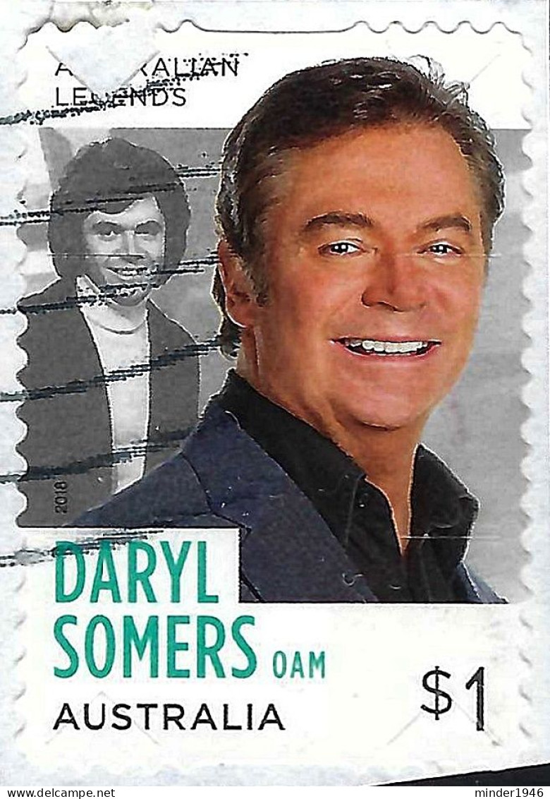 AUSTRALIA 2018 $1 Multicoloured, Legends Of TV Entertainment-Daryl Somers Die-Cut Self Adhesive Used - Used Stamps