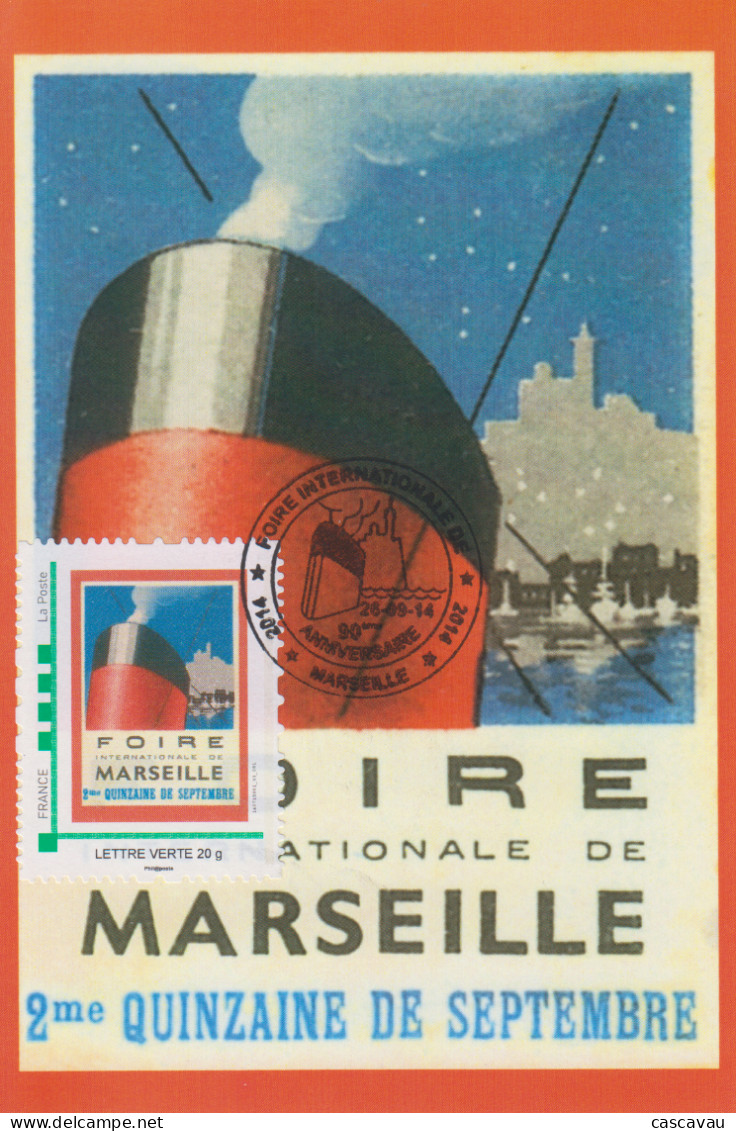 Carte  Maximum   FRANCE    Foire  De  MARSEILLE   2014 - Autres & Non Classés