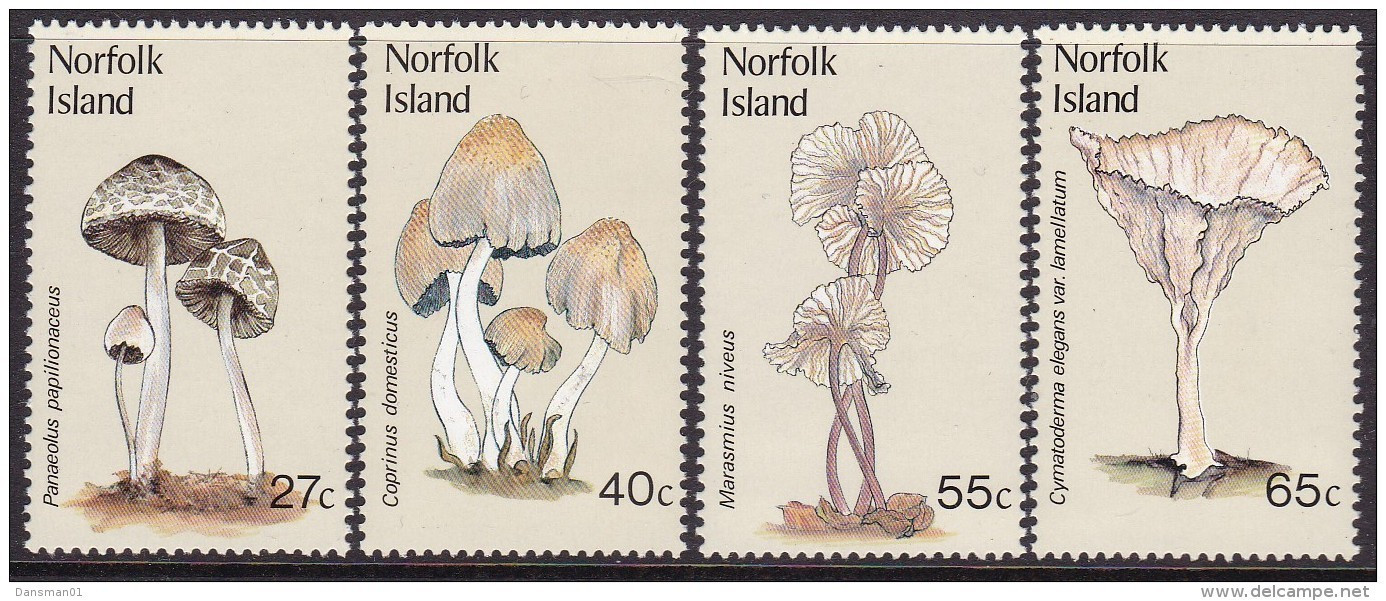 Norfolk Island 1983 Fungi Sc 306-09 Mint Never Hinged - Isla Norfolk