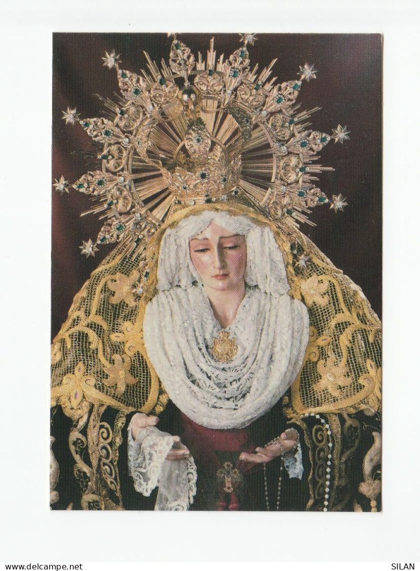 Santo Entierro De Cristo Y María Santísima De La Soledad Coronada Priego De Córdoba 10x7 Cm. Cartón - Religion & Esotericism