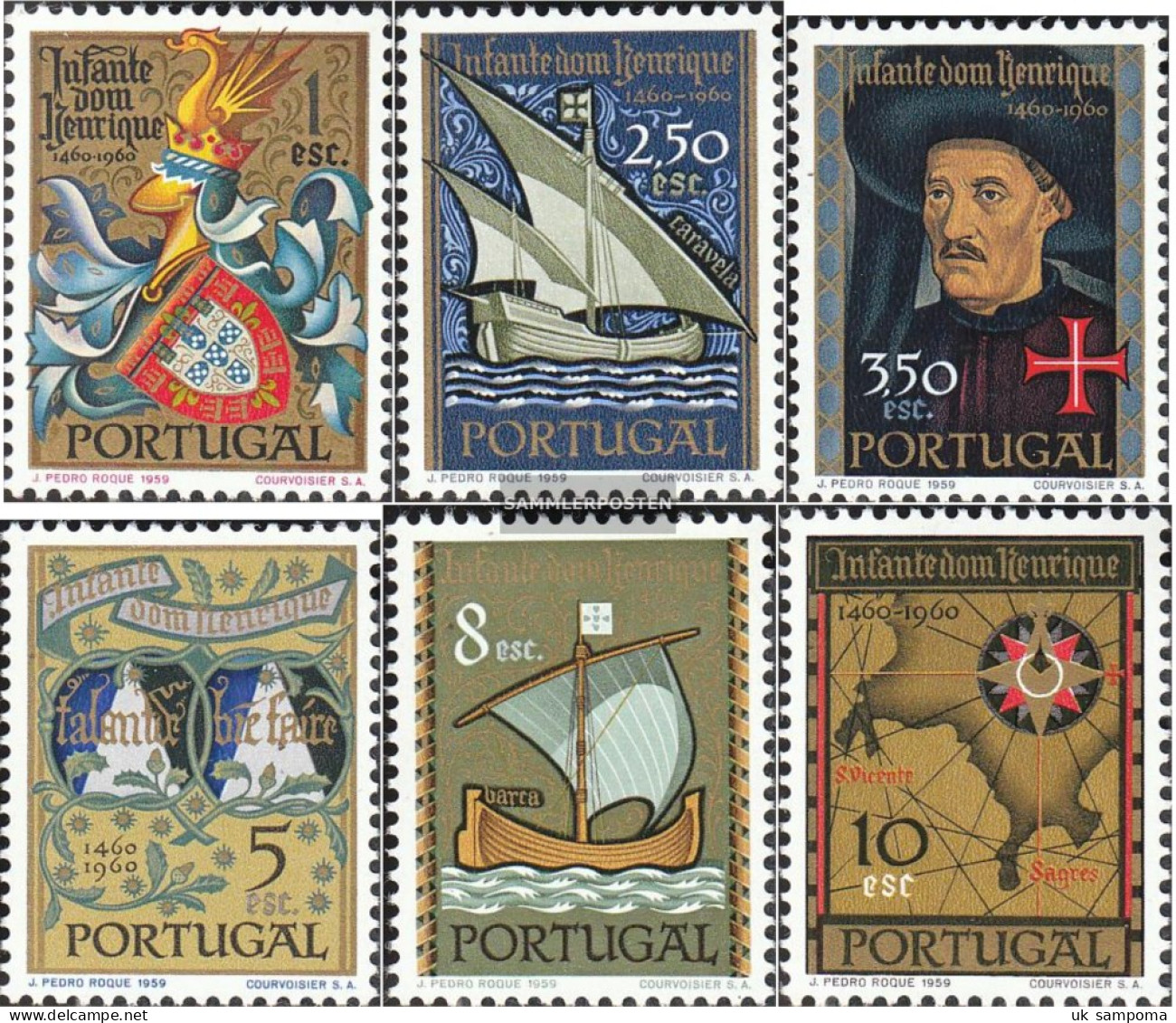 Portugal 892-897 (complete Issue) Unmounted Mint / Never Hinged 1960 Henry The Sailor - Unused Stamps