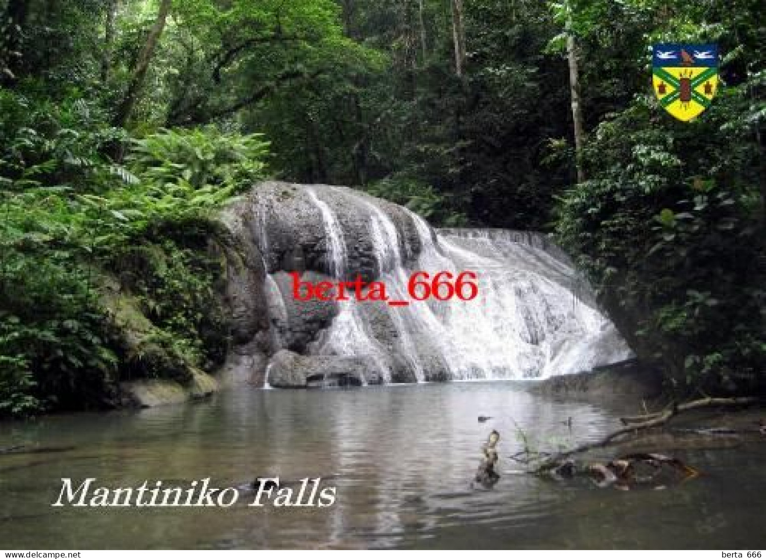 Solomon Islands Mantiniko Falls New Postcard - Solomon Islands