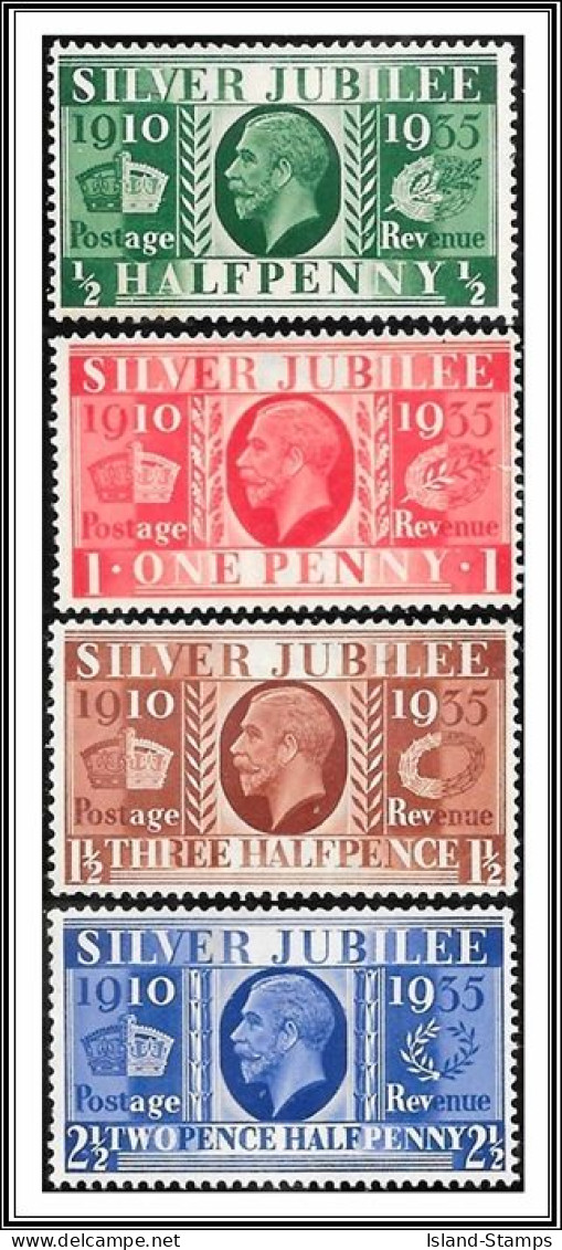 1935 KGV Silver Jubilee Full Set Of 4 - Unmounted Mint Hrd2d - Nuovi