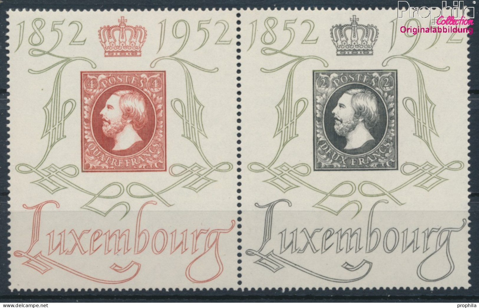 Luxemburg 488-489 Paar (kompl.Ausg.) Postfrisch 1952 Philatelie (10368709 - Neufs