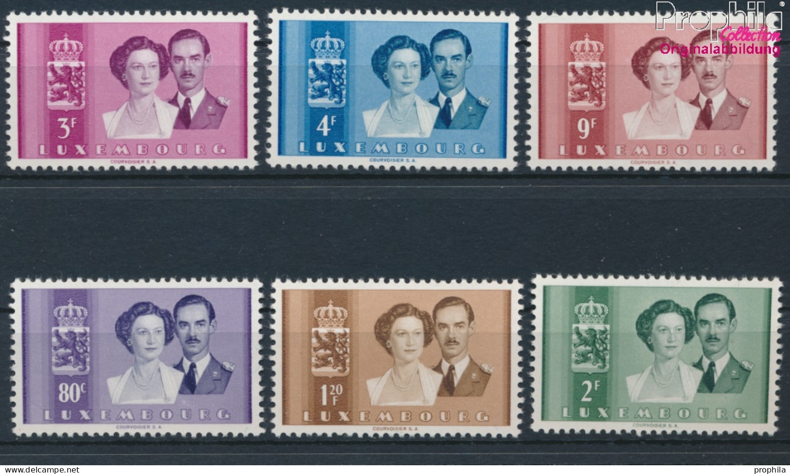 Luxemburg 505-510 (kompl.Ausg.) Postfrisch 1953 Hochzeit (10368711 - Ongebruikt