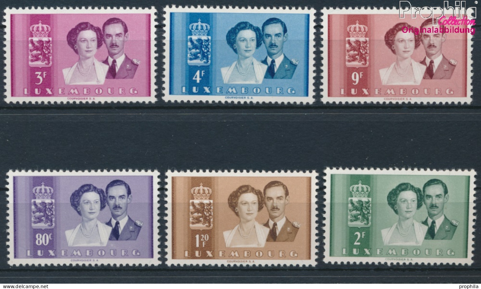 Luxemburg 505-510 (kompl.Ausg.) Postfrisch 1953 Hochzeit (10368711 - Nuevos