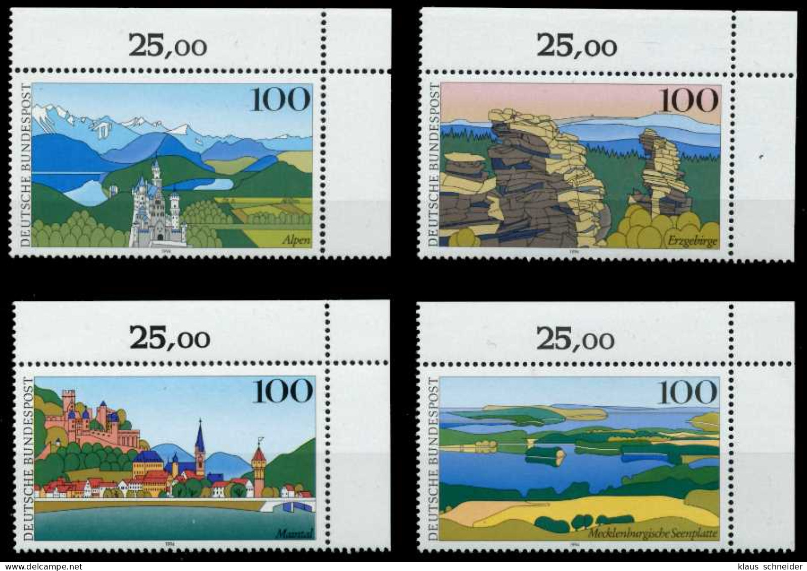 BRD 1994 Nr 1742-1745 Postfrisch ECKE-ORE X8F7F92 - Unused Stamps