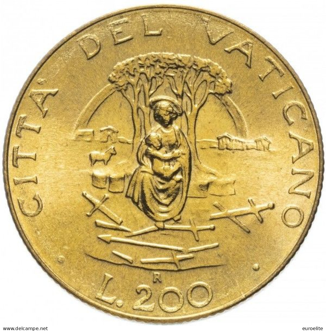 VATICANO GIOVANNI PAOLO II 200 Lire ANNO 1987 - Vatican