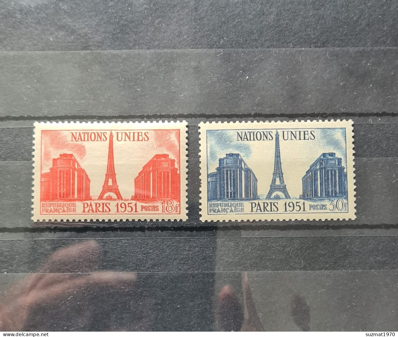 France 1951 " Nations Unies " N°911-912 Yvert/Tellier Neuf** MNH - Nuevos