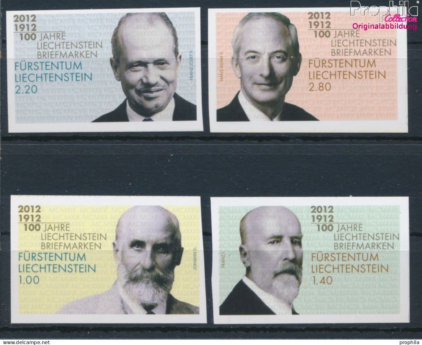 Liechtenstein 1618B-1621B (kompl.Ausg.) Postfrisch 2012 Fürsten (10377481 - Unused Stamps
