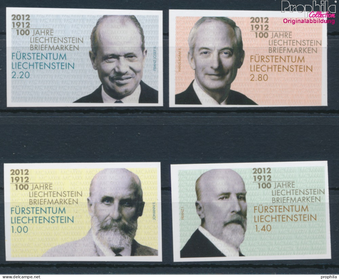 Liechtenstein 1618B-1621B (kompl.Ausg.) Postfrisch 2012 Fürsten (10377482 - Unused Stamps