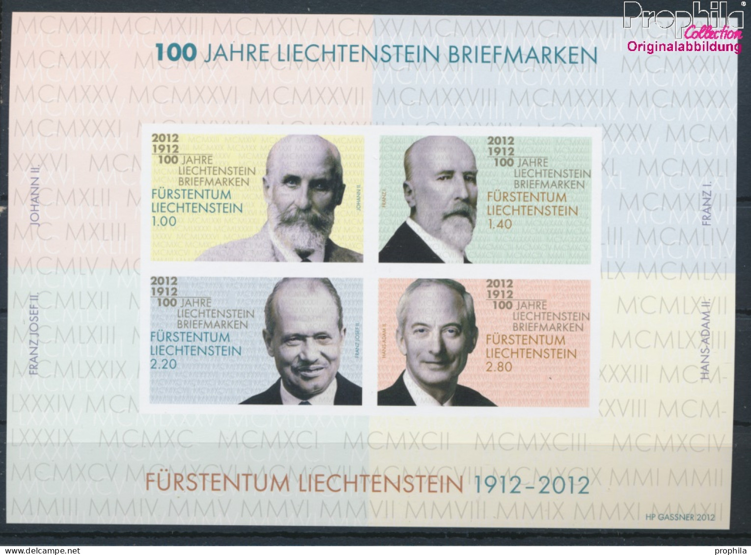 Liechtenstein Block21 (kompl.Ausg.) Postfrisch 2012 Fürsten (10377479 - Ongebruikt