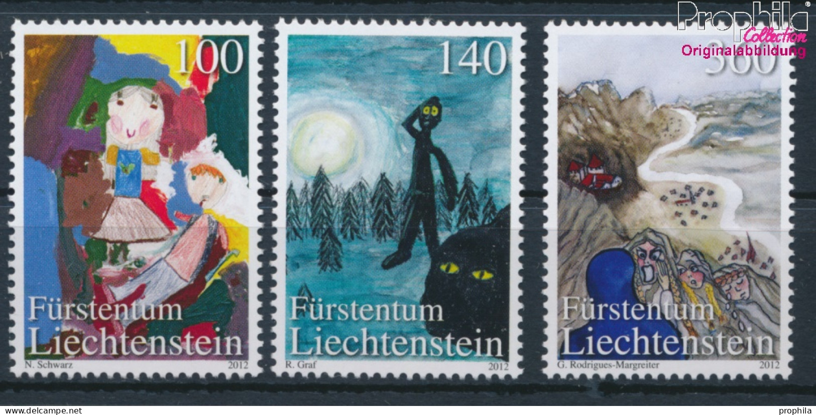 Liechtenstein 1636-1638 (kompl.Ausg.) Postfrisch 2012 Philatelie (10377485 - Ungebraucht
